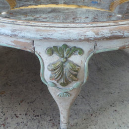 Unique and Exquisite French Hand painted Coffee Table
