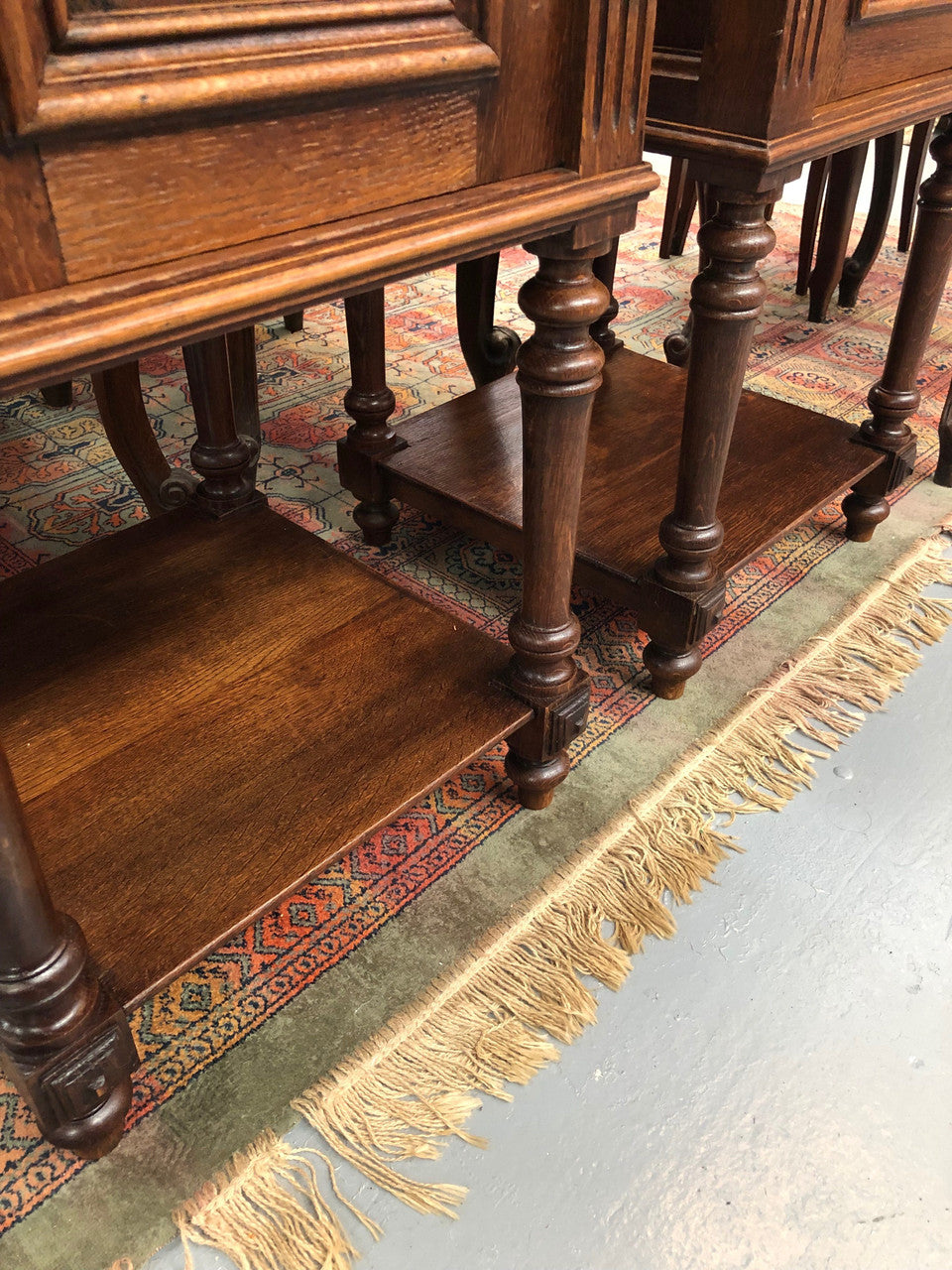 French Oak Marble Topped Bedsides | Antique & Vintage | Moonee Ponds Antiques | Australia Wide Delivery