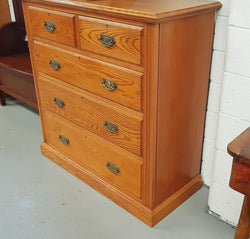 English Oak Edwardian Chest Of Drawers | Antique & Vintage | Moonee Ponds Antiques | Australia Wide Delivery