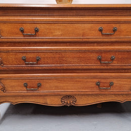 Vintage French Louis XV Style Three Drawer Chest