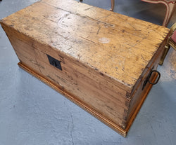 Fabulous Old Rustic Baltic Pine Chest with Amazing Character | Antique & Vintage | Moonee Ponds Antiques | Australia Wide Delivery