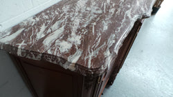 A Superb French Louis XV Style Cherry Wood Marble Top Sideboard | Antique & Vintage | Moonee Ponds Antiques | Australia Wide Delivery