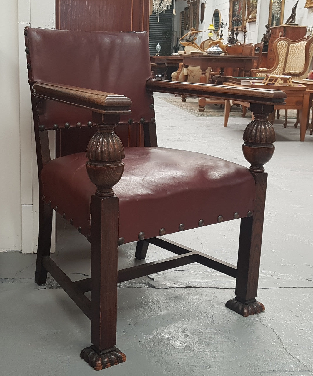 Tudor Style Desk Chair | Antique & Vintage | Moonee Ponds Antiques | Australia Wide Delivery