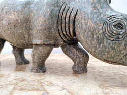 Carved Stone Rhinoceros | Antique & Vintage | Moonee Ponds Antiques | Australia Wide Delivery