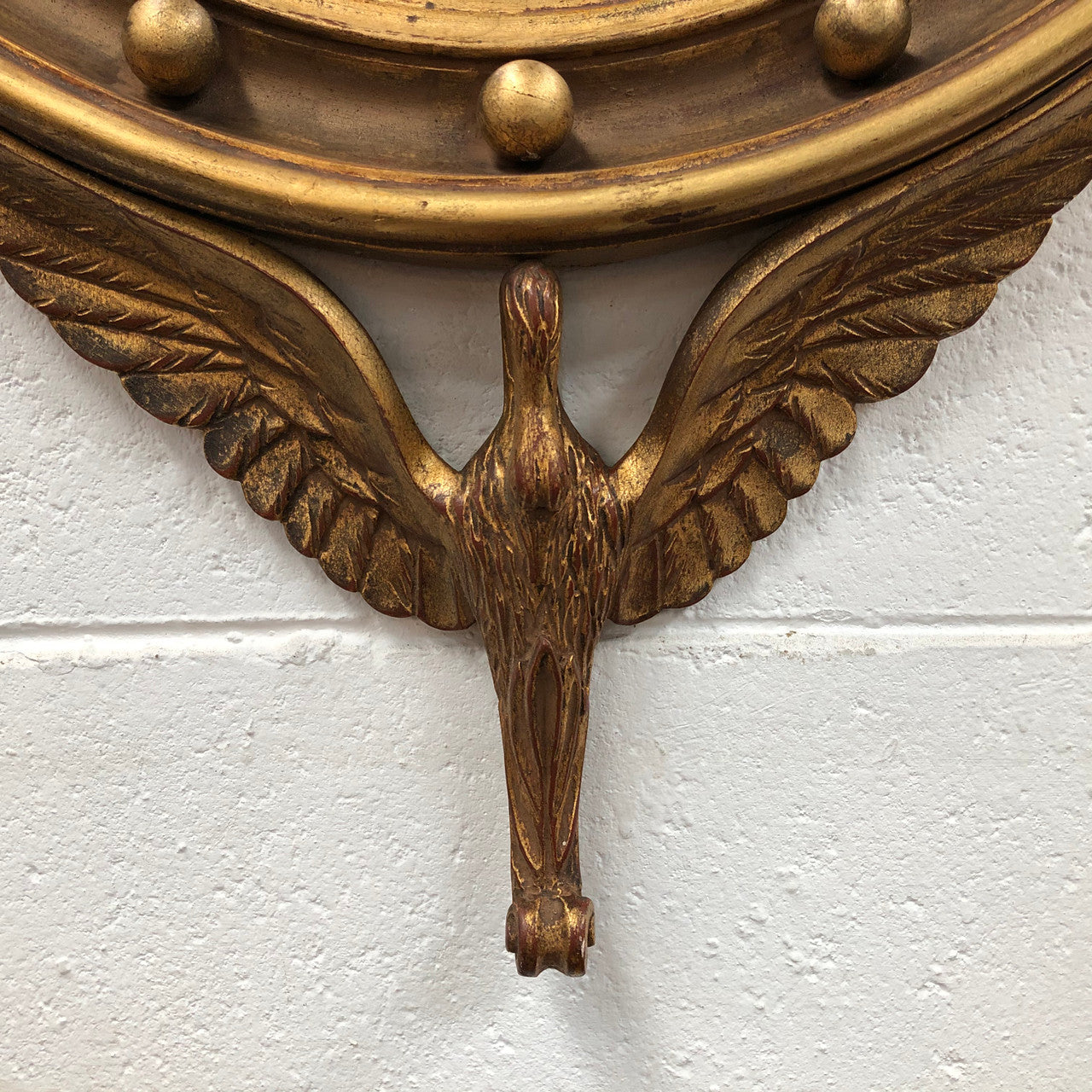 Rare Wooden Framed Convex Mirror | Antique & Vintage | Moonee Ponds Antiques | Australia Wide Delivery