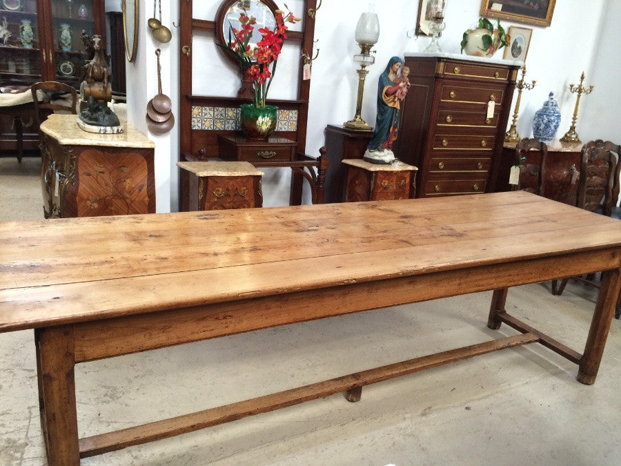 French Cherrywood Farmhouse Table | Antique & Vintage | Moonee Ponds Antiques | Australia Wide Delivery