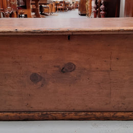 Late Victorian Pine Blanket Box Trunk