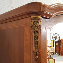 French Burr Walnut Armoire/Wardrobe