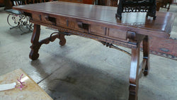 French Walnut Spanish Style Desk | Antique & Vintage | Moonee Ponds Antiques | Australia Wide Delivery