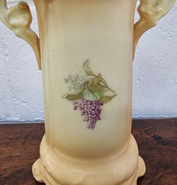 Edwardian Hand-Painted Vase With Lilac Pattern | Antique & Vintage | Moonee Ponds Antiques | Australia Wide Delivery