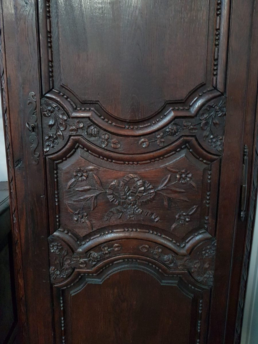 1780's French Bonnetiere Single Door Armoire