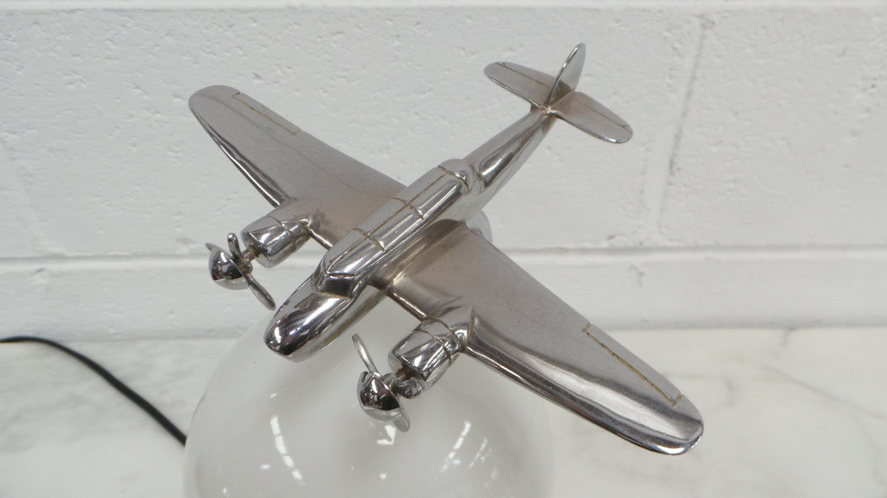 Rare Art Deco Aeroplane Lamp