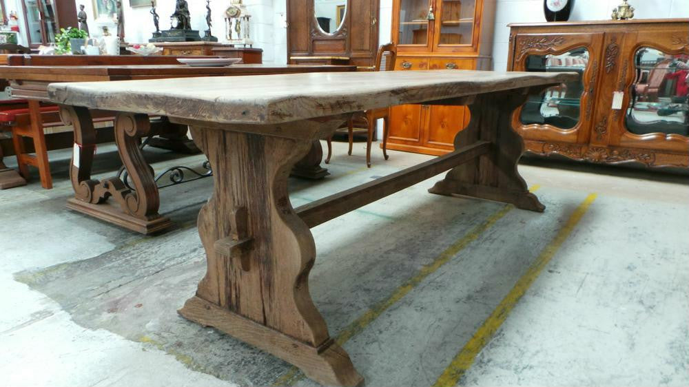 Light French Oak Dining Table