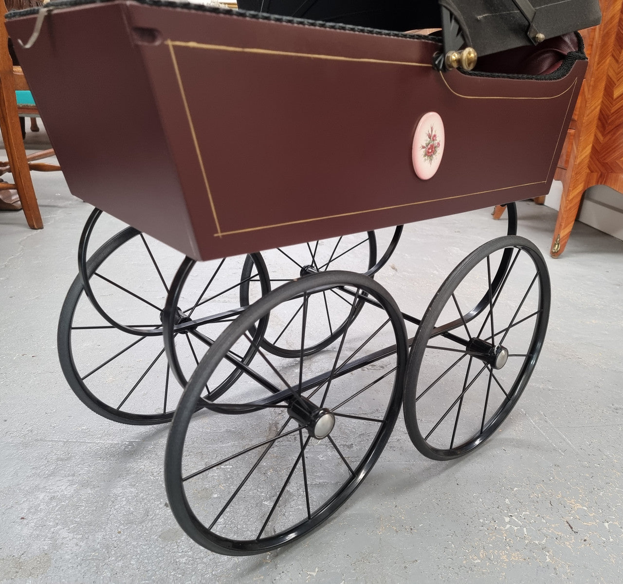 Decorative Dolls Pram | Antique & Vintage | Moonee Ponds Antiques | Australia Wide Delivery