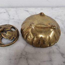 Antique Chinese Brass 3 Legged Incense Burner