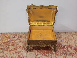 Vintage Gilded Metal Jewellery Casket | Antique & Vintage | Moonee Ponds Antiques | Australia Wide Delivery