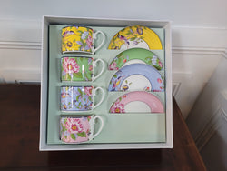 Contemporary “Aynsley Regal Pembroke” Boxed Set of Four English Bone China Cup & Saucer | Antique & Vintage | Moonee Ponds Antiques | Australia Wide Delivery