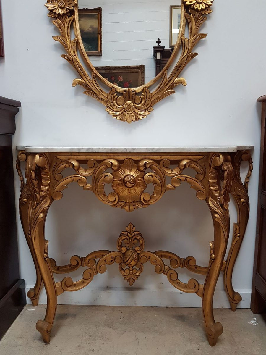 French Gilt Louis XIV style Console Table | Antique & Vintage | Moonee Ponds Antiques | Australia Wide Delivery