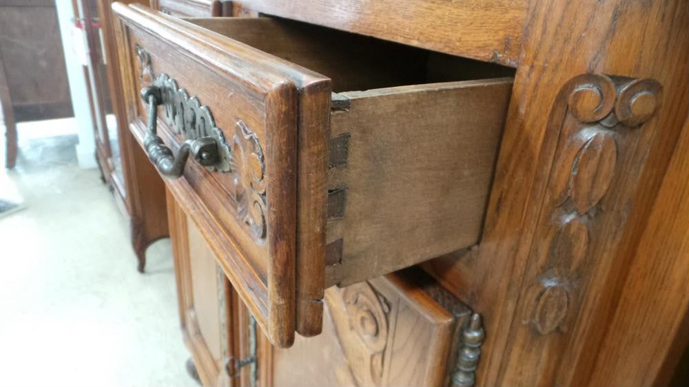 Beautiful Carved French Oak Buffet | Antique & Vintage | Moonee Ponds Antiques | Australia Wide Delivery