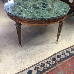 French Green Marble Coffee Table