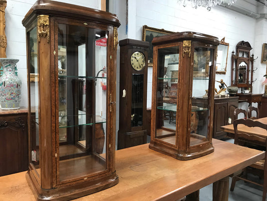 Stunning Pair of French Table Top Display Cabinets