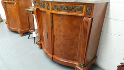 Pair of French Art Deco Oak Inlaid Cabinets | Antique & Vintage | Moonee Ponds Antiques | Australia Wide Delivery