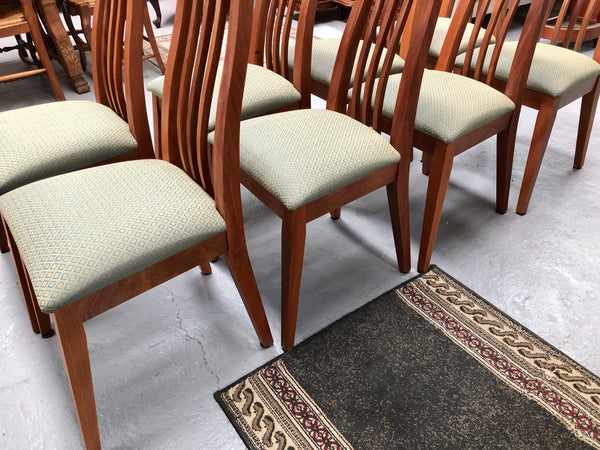 Set Of 8 Custom Made Mackintosh Style Dining Chairs