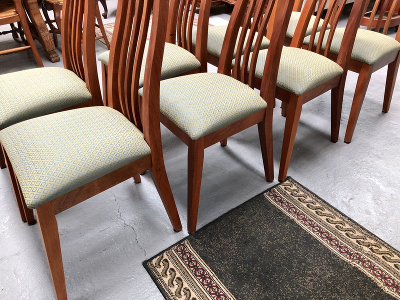 Set Of 8 Custom Made Mackintosh Style Dining Chairs
