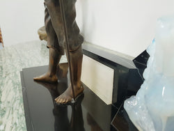 Fabulous Art Deco Boy Statue Lamp | Antique & Vintage | Moonee Ponds Antiques | Australia Wide Delivery