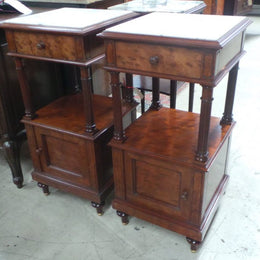 Pair of High End Mahogany Bedside Cabinets