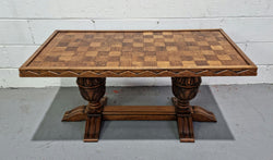 Amazing French Oak Solid Parquetry Top Coffee Table | Antique & Vintage | Moonee Ponds Antiques | Australia Wide Delivery