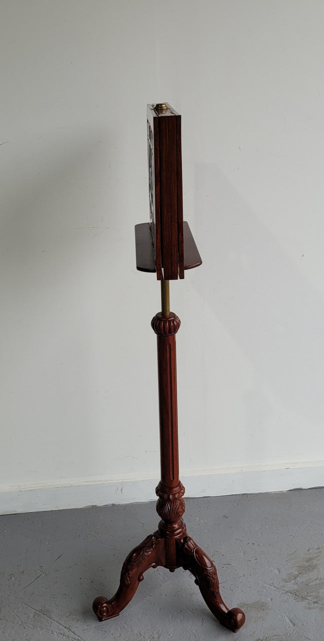 Attractive Carved “Duet” Reproduction Music Stand | Antique & Vintage | Moonee Ponds Antiques | Australia Wide Delivery