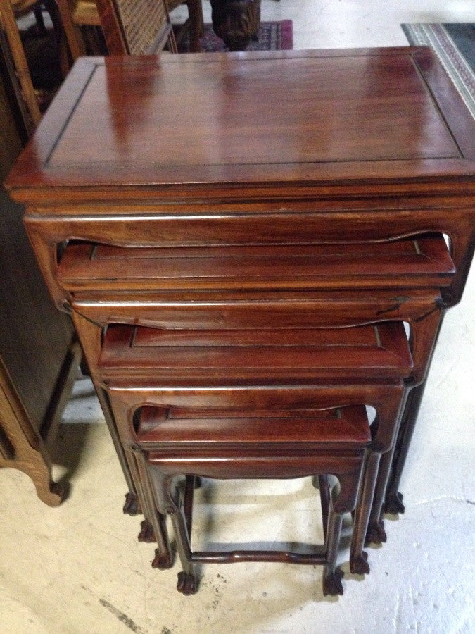 Chinese Rosewood Nest Of Tables | Antique & Vintage | Moonee Ponds Antiques | Australia Wide Delivery