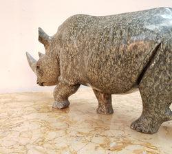 Carved Stone Rhinoceros | Antique & Vintage | Moonee Ponds Antiques | Australia Wide Delivery