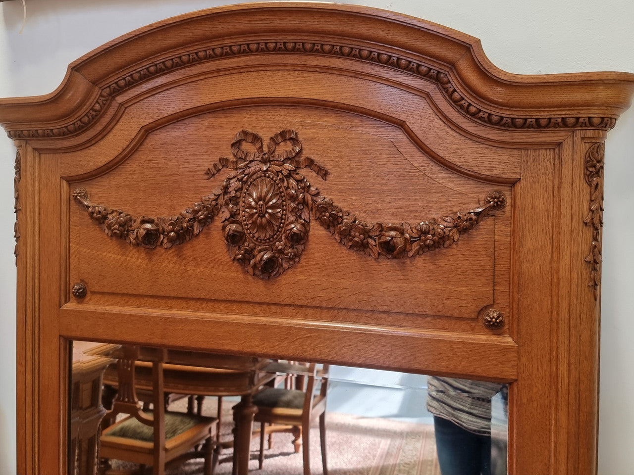 Beautiful French Oak Louis XVI Style Mirror | Antique & Vintage | Moonee Ponds Antiques | Australia Wide Delivery