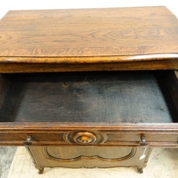 French Provincial Single Door Oak Buffet