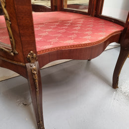 Stunning French Louis XV Style Walnut & Ormolu Vitrine