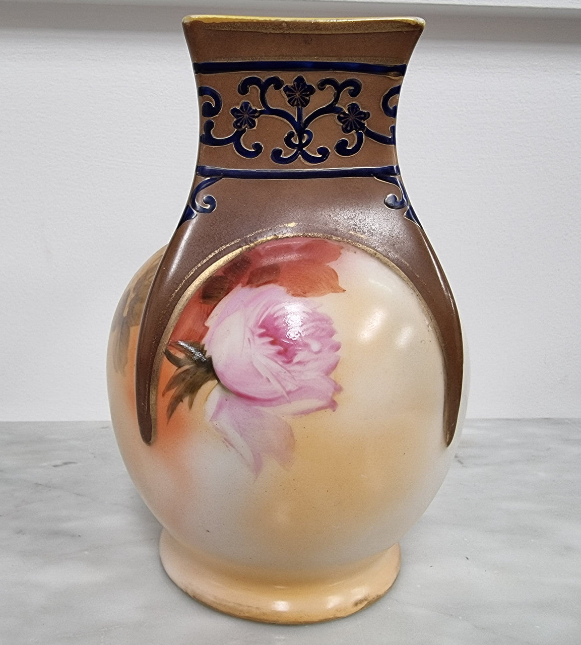 Rare Noritake Vase With Floral Scene | Antique & Vintage | Moonee Ponds Antiques | Australia Wide
