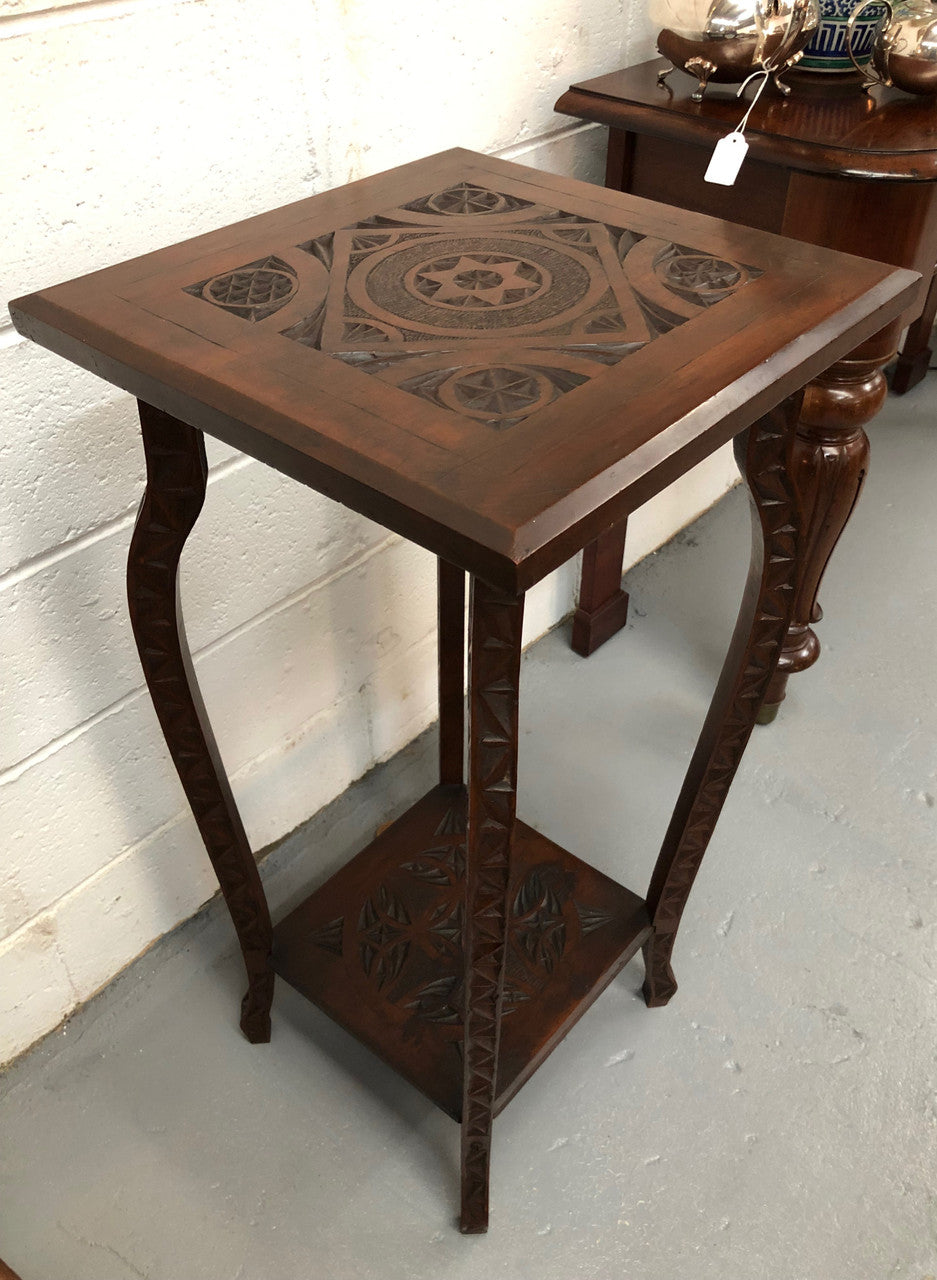 Beautiful Edwardian Carved Table | Antique & Vintage | Moonee Ponds Antiques | Australia Wide Delivery