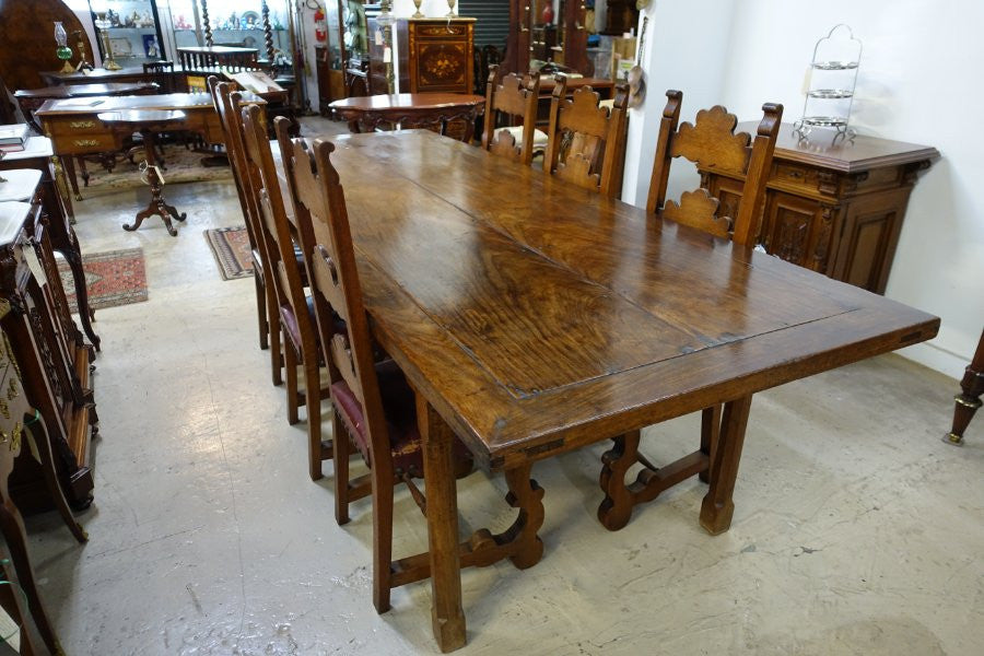Large Elm Farmhouse Table | Antique & Vintage | Moonee Ponds Antiques | Australia Wide Delivery
