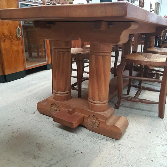 Antique French Oak Refectory Dining Table