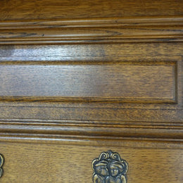 French Oak Wall Mounted Coat Rack