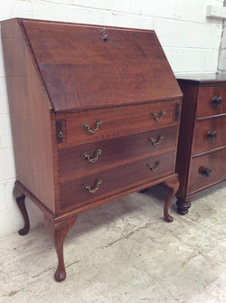 Solid Mahogany Bureau Secretaire | Antique & Vintage | Moonee Ponds Antiques | Australia Wide Delivery