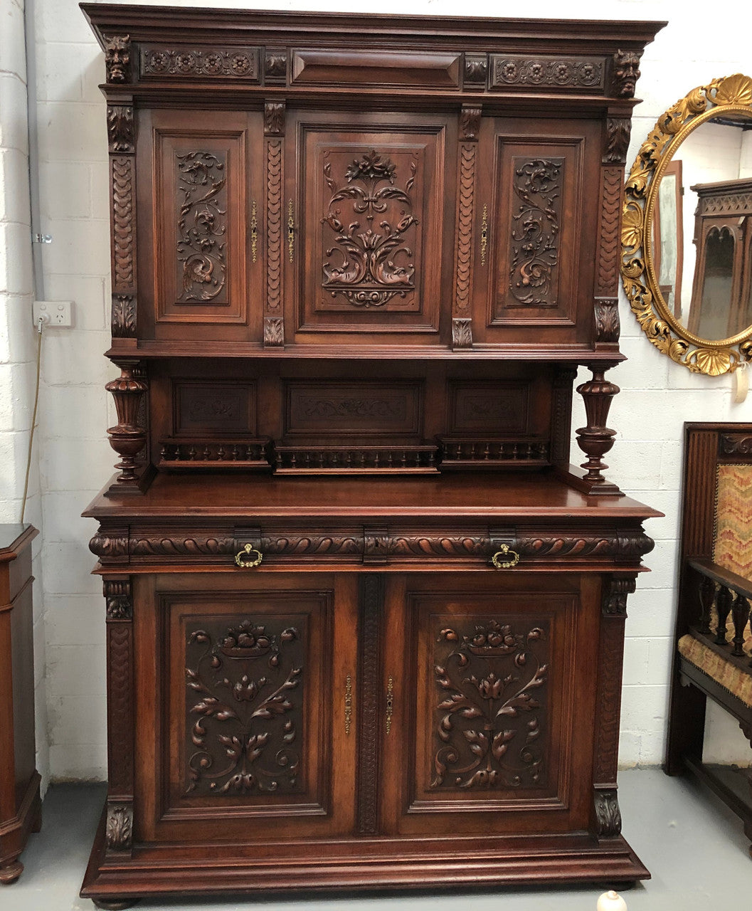 Sensational French Antique Carved Sideboard | Antique & Vintage | Moonee Ponds Antiques | Australia Wide Delivery