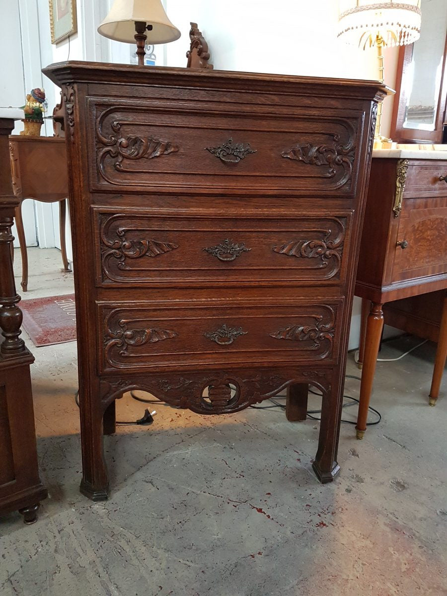 French Three Drawer Chest