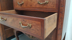 Louis XV Style Burr Walnut French Semainier | Antique & Vintage | Moonee Ponds Antiques | Australia Wide Delivery