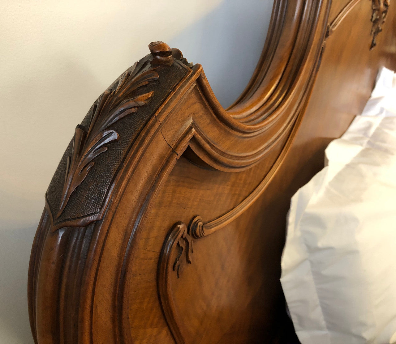 Antique French Walnut Louis XV Style Queen Size Bed | Antique & Vintage | Moonee Ponds Antiques | Australia Wide Delivery