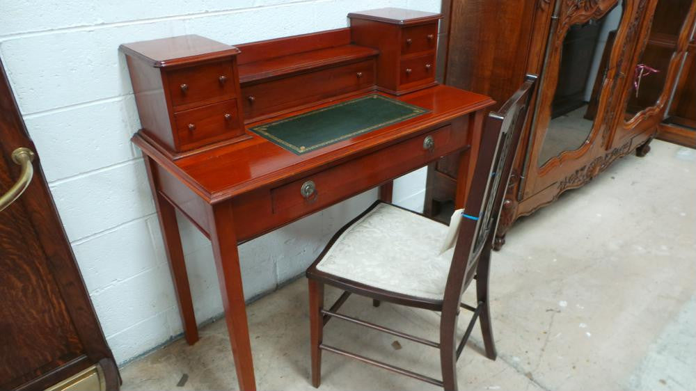 Petite Mahogany Desk | Antique & Vintage | Moonee Ponds Antiques | Australia Wide Delivery