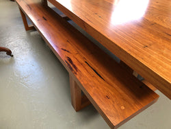 Industrial Style Dining Table and Bench Seats | Antique & Vintage | Moonee Ponds Antiques | Australia Wide Delivery
