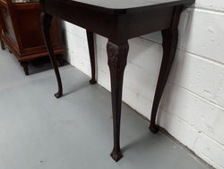 Chippendale Style Edwardian Oak Side Table | Antique & Vintage | Moonee Ponds Antiques | Australia Wide Delivery